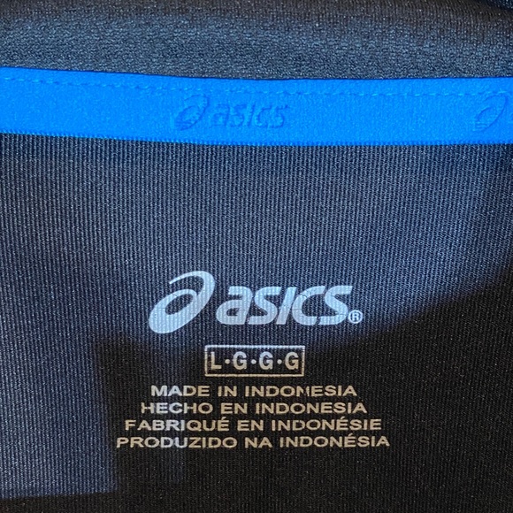 ASICS Black Shirt with Blue Details, Quarter Zip, Women's L - Picture 2 of 11